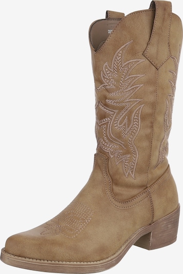 Ital-Design Cowboystiefel in hellbraun, Produktansicht