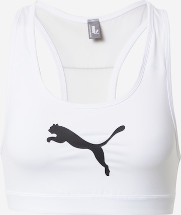 PUMA Sports Bra 'Impact 4Keeps' in White: front