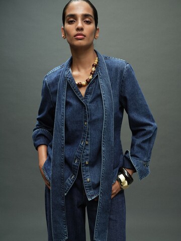 MANGO Bluza 'RUE' | modra barva: sprednja stran