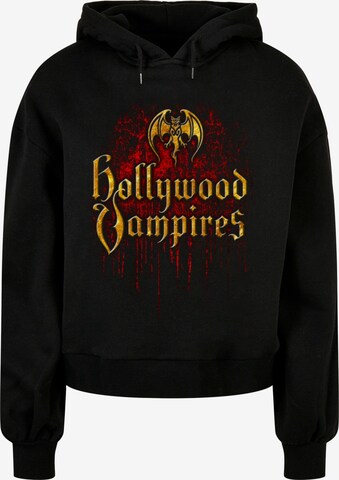 Felpa 'Hollywood Vampires - Bat Logo Drips' di Merchcode in nero: frontale