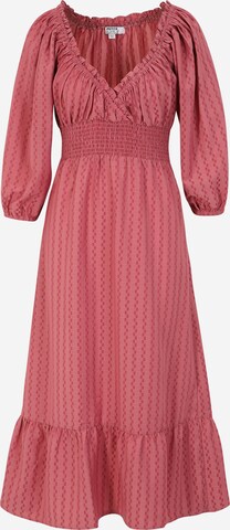 Dorothy Perkins Petite - Vestido camisero en rosa: frente