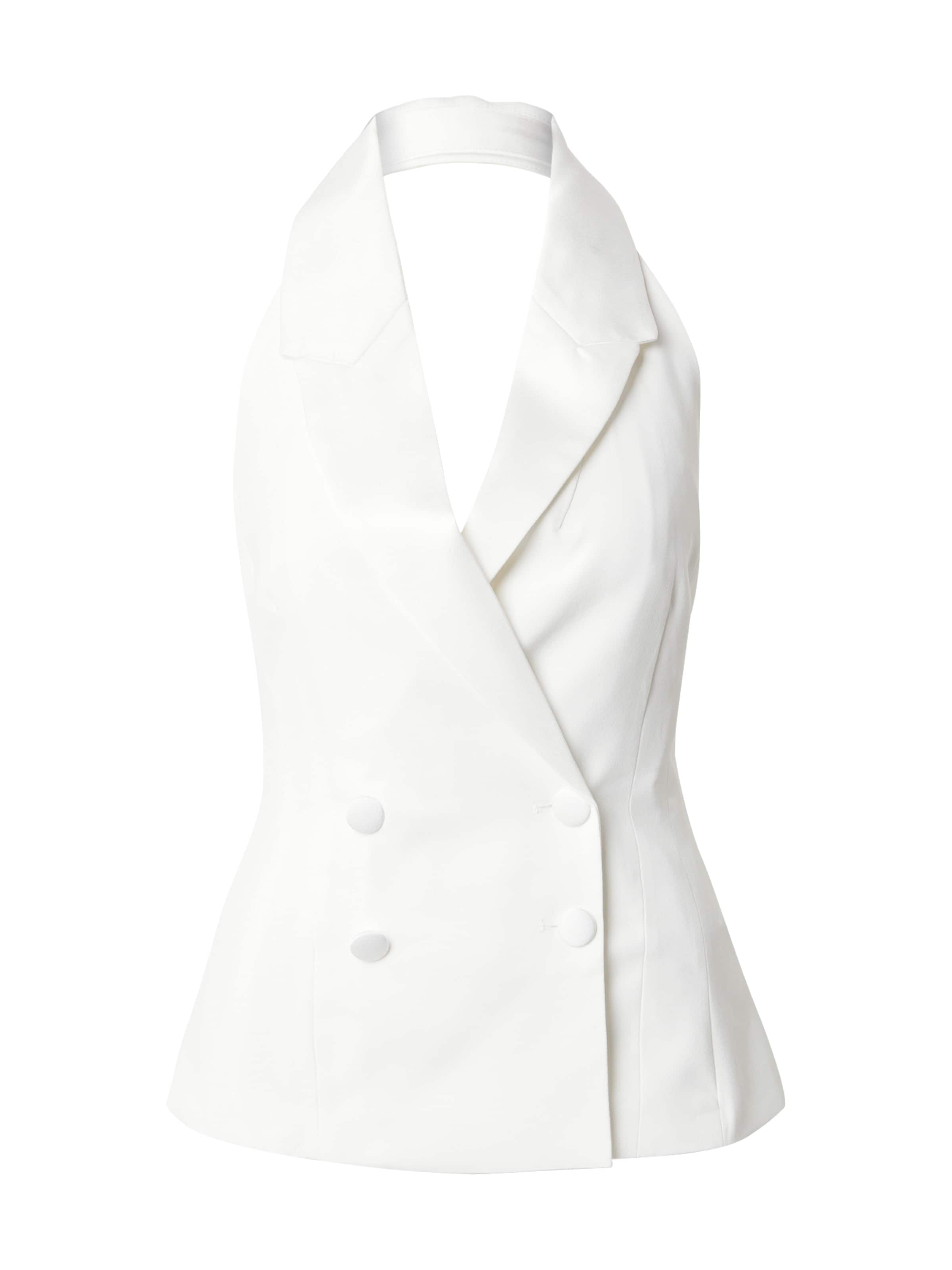 balts Miss Selfridge Veste: no priekšpuses