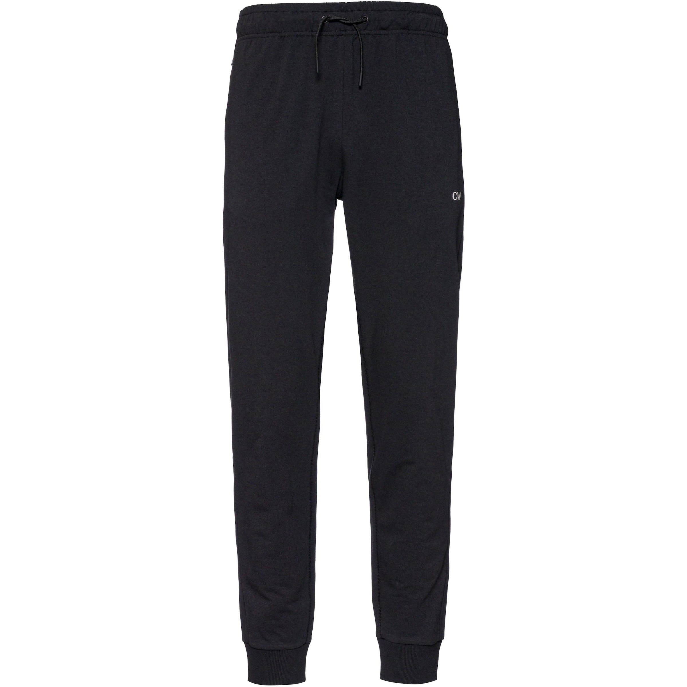 ICANIWILL Tapered Workout Pants 'Activity' in Black: front