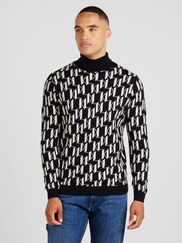 Karl Lagerfeld Sweater in Black: front