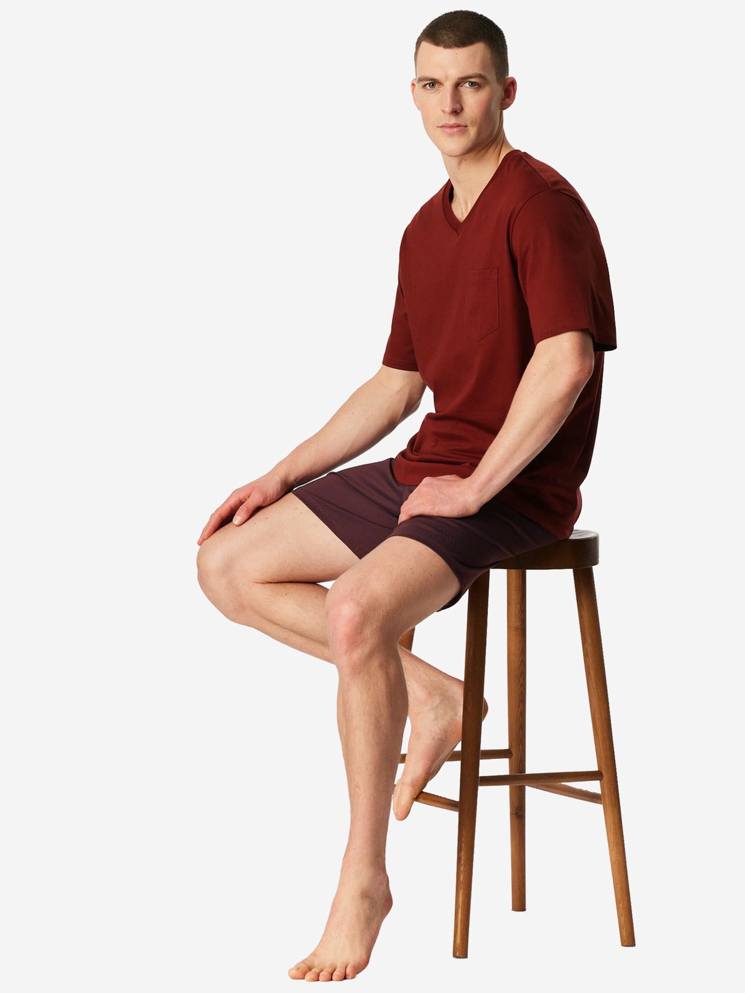 SCHIESSER Shorty ' Comfort Essentials ' in Braun