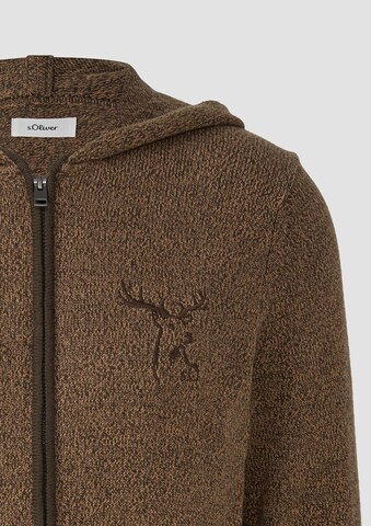 s.Oliver Knit cardigan in Brown