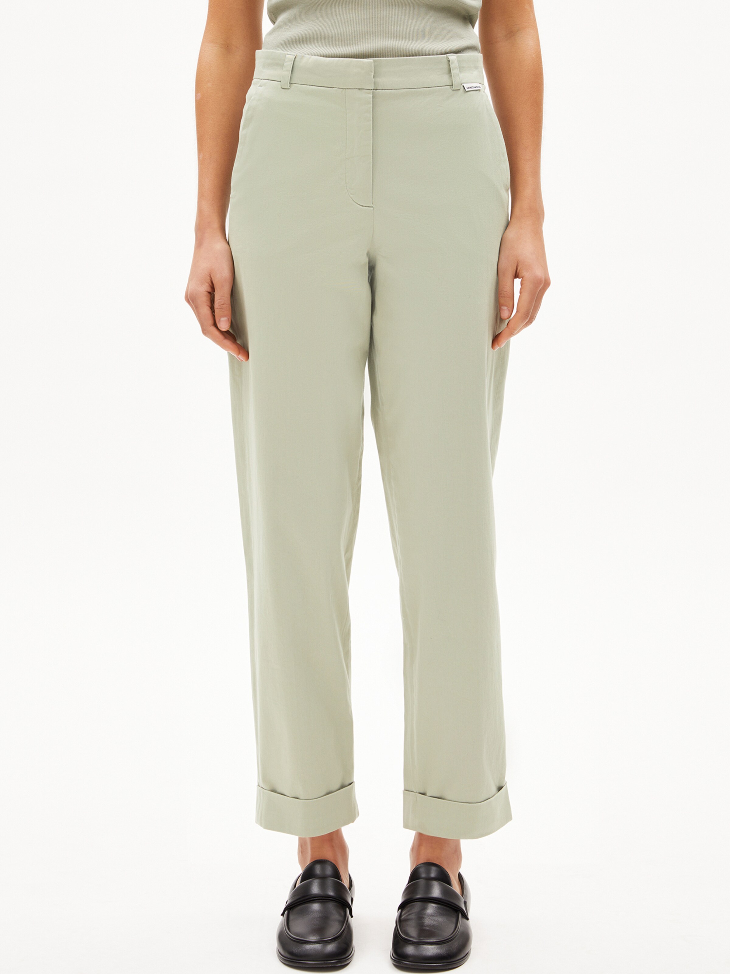 ARMEDANGELS Loose fit Trousers 'Kaadwi' in Green