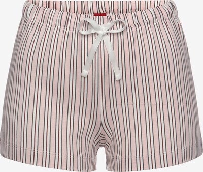 s.Oliver Pyjamashorts in greige / rosa / blutrot / weiß, Produktansicht