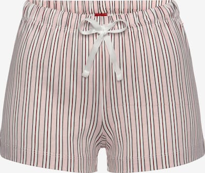 s.Oliver Pyjamashorts in greige / rosa / blutrot / weiß, Produktansicht