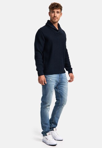 INDICODE JEANS Trui ' Brockly ' in Blauw
