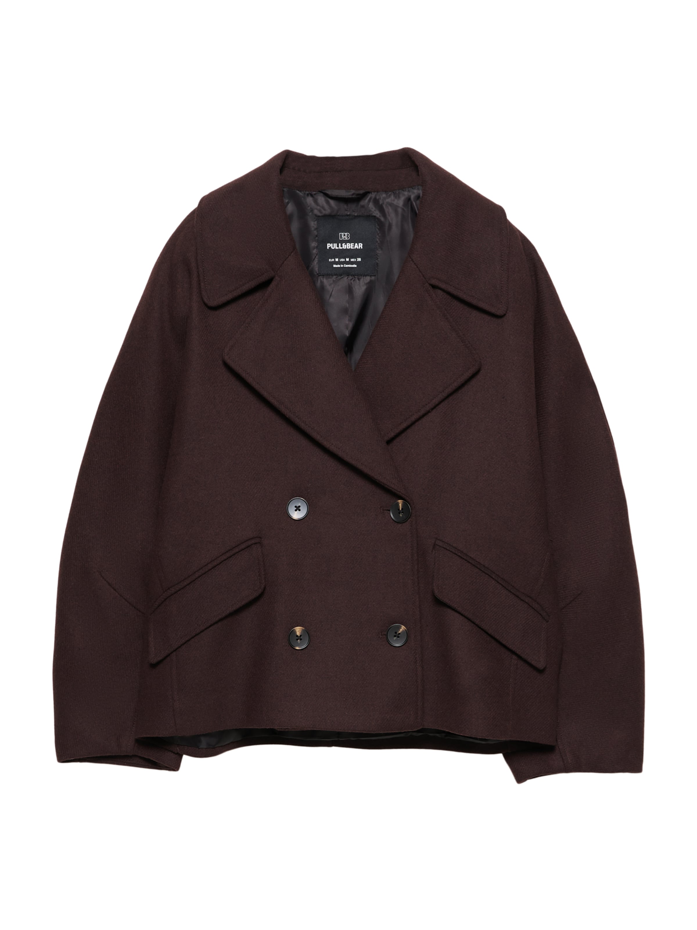 Manteau mi-saison Pull&Bear en rouge : devant