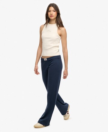 Wide Leg Pantalon de sport 'Athletic Essentials' Superdry & Co en bleu