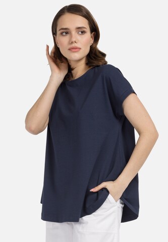 HELMIDGE Blouse in Blauw: voorkant