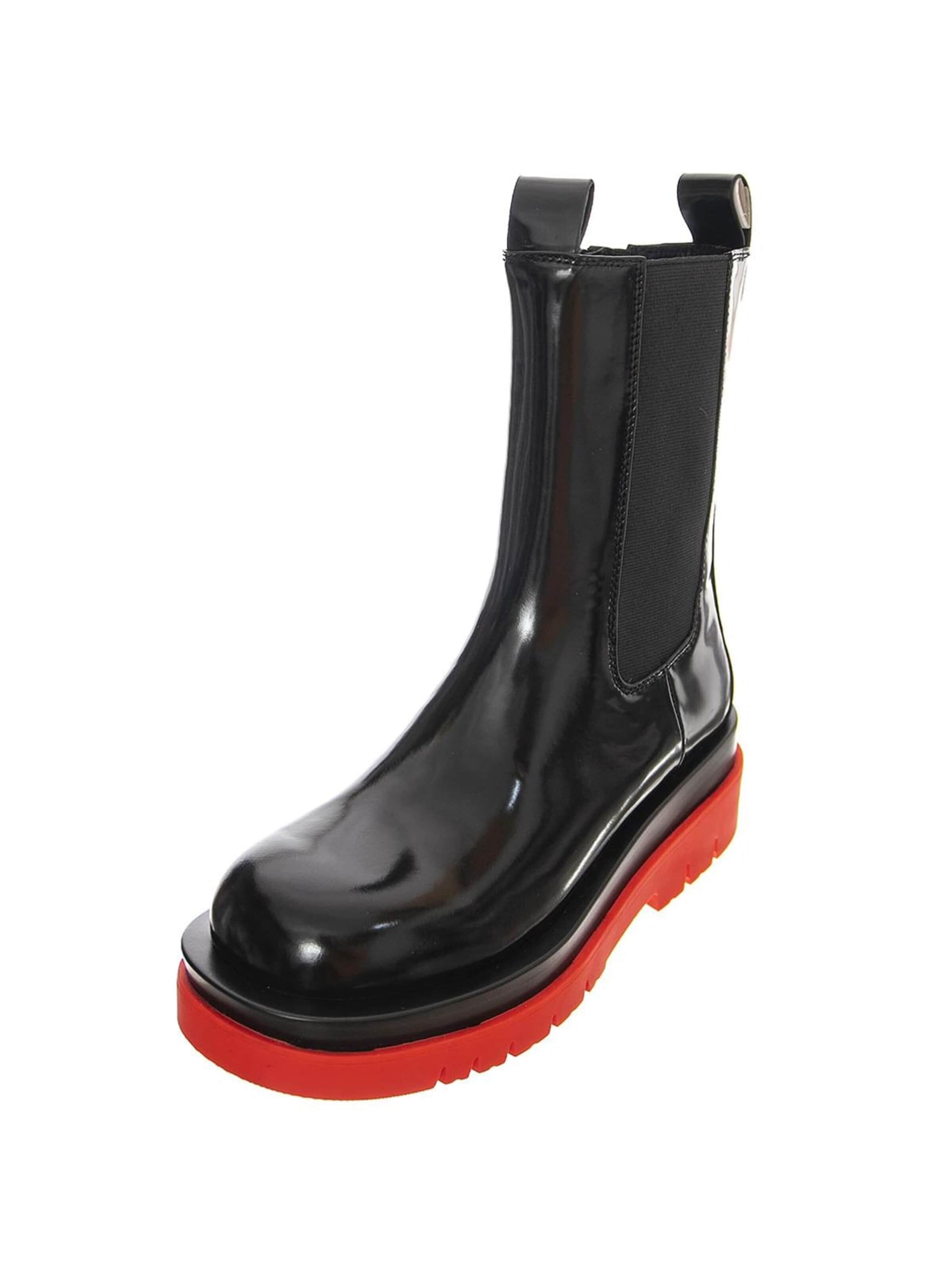 Jeffrey Campbell Stiefel 'Tanked-Cb'‌‌‌‌ in Schwarz: Vorderseite
