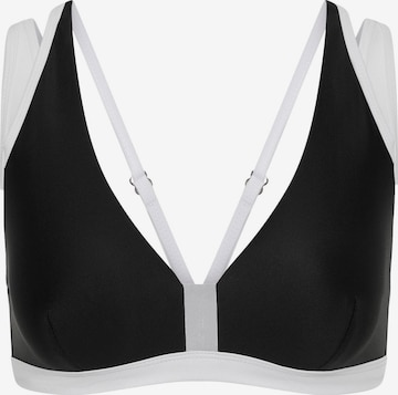 Triangolo Top sportivo per bikini 'Arafura Bikini Top Luna' di Horizon Athletic in nero: frontale