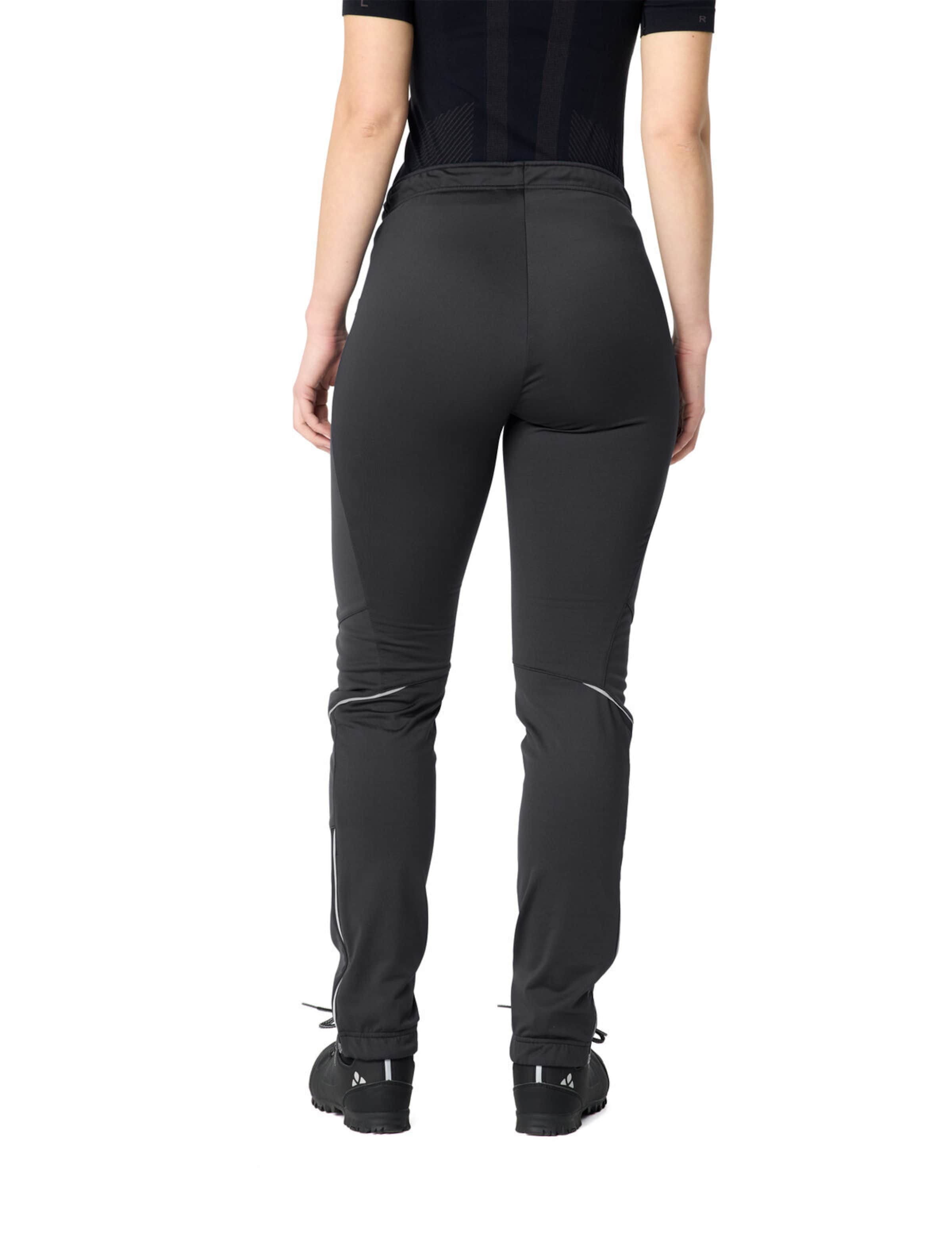 VAUDE Slimfit Sportbroek 'Wintry V' in Zwart
