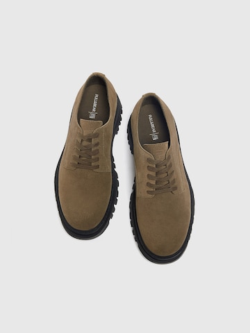 Pull&Bear Lace-Up Shoes in Green