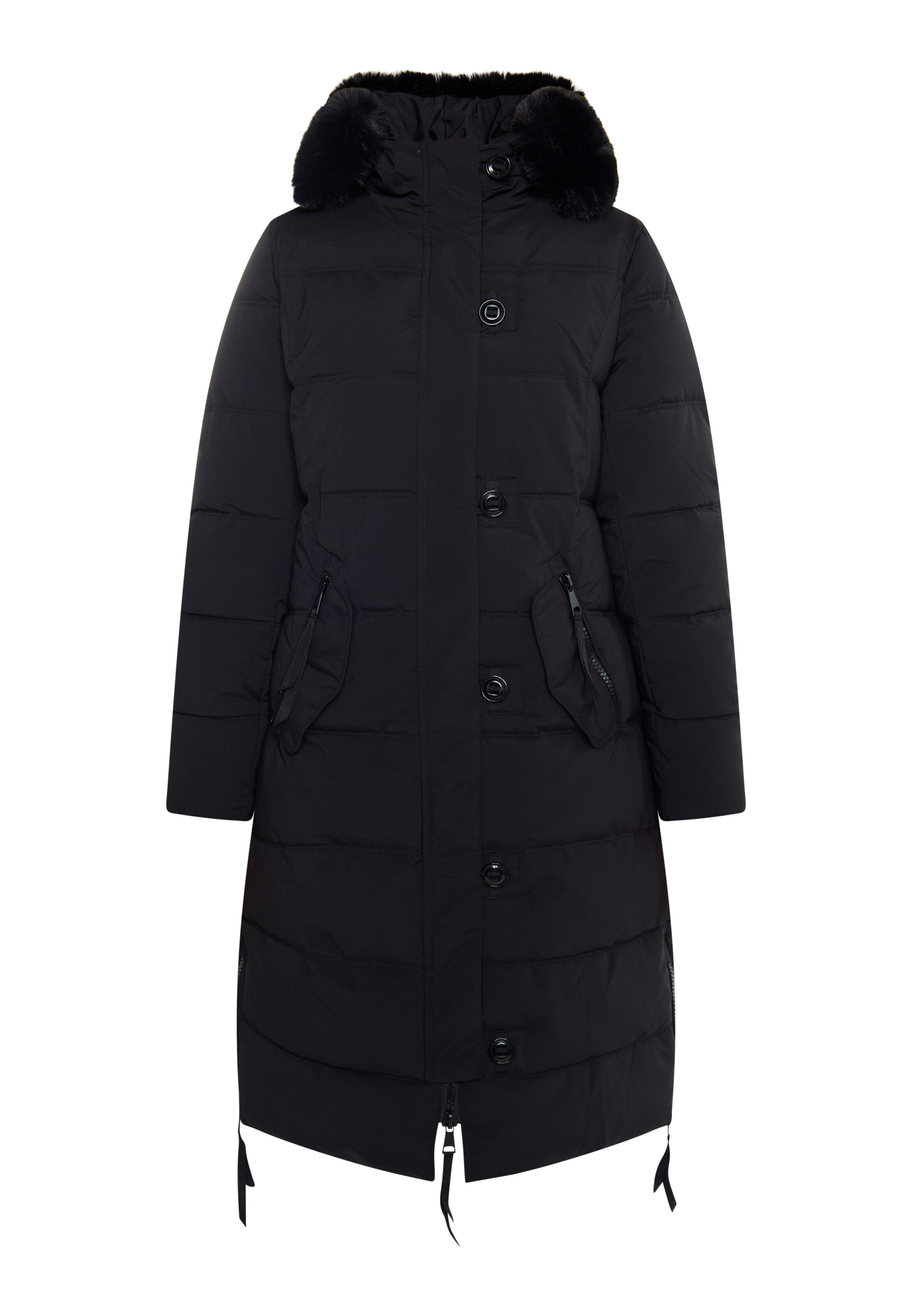 usha BLUE LABEL Zimný kabát - Čierna: predná strana