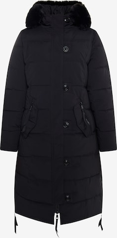 usha BLUE LABEL Winter Coat in Black: front