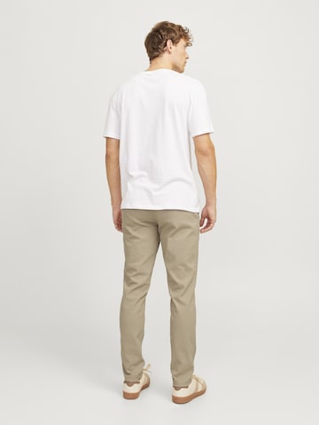 JACK & JONES - Slimfit Pantalón chino 'MARCO DAVE' en beige