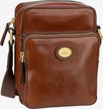 The Bridge Crossbody Bag in Brown: front