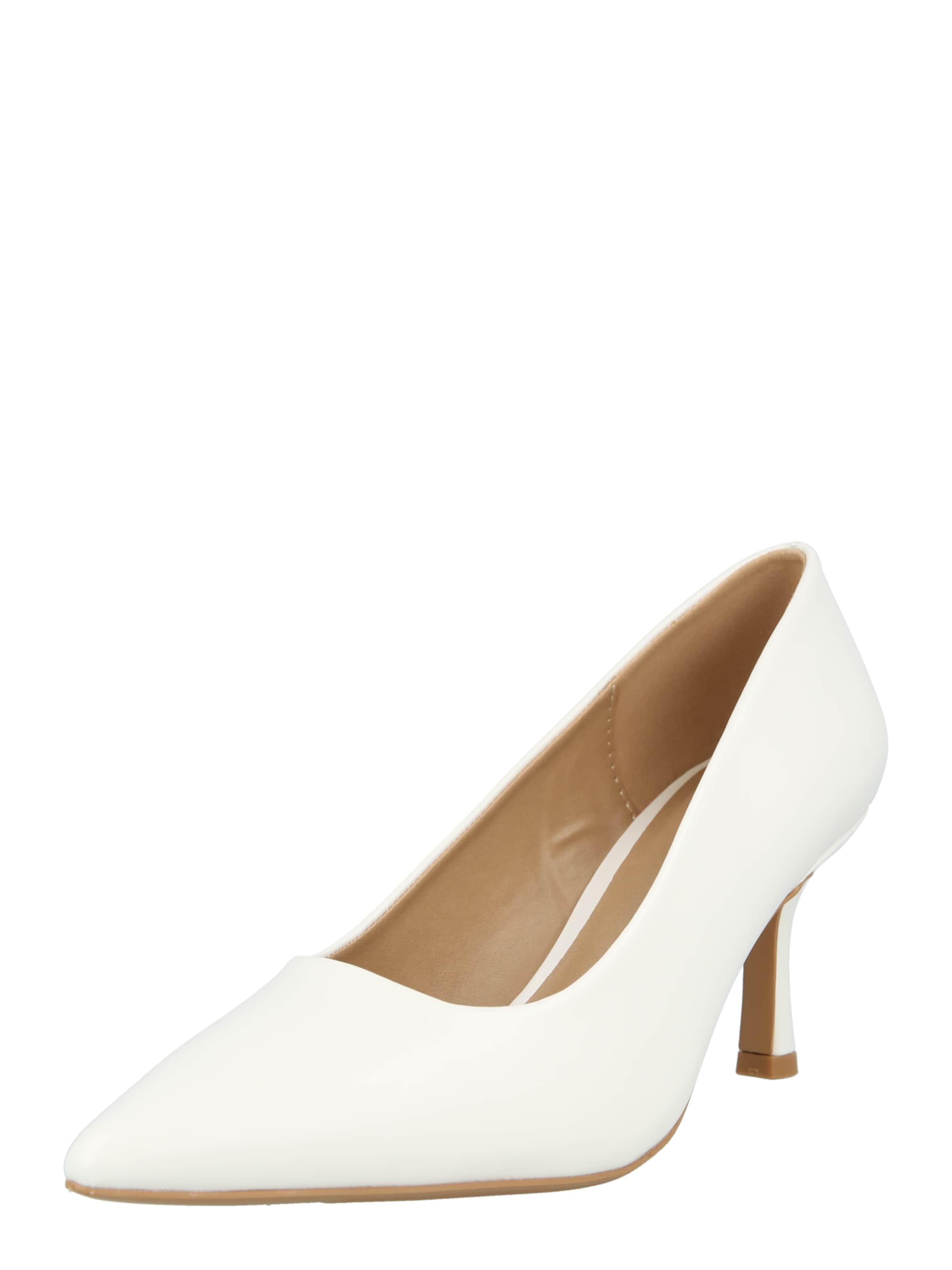 ABOUT YOU Čevlji s peto 'Larissa' | bela barva: sprednja stran