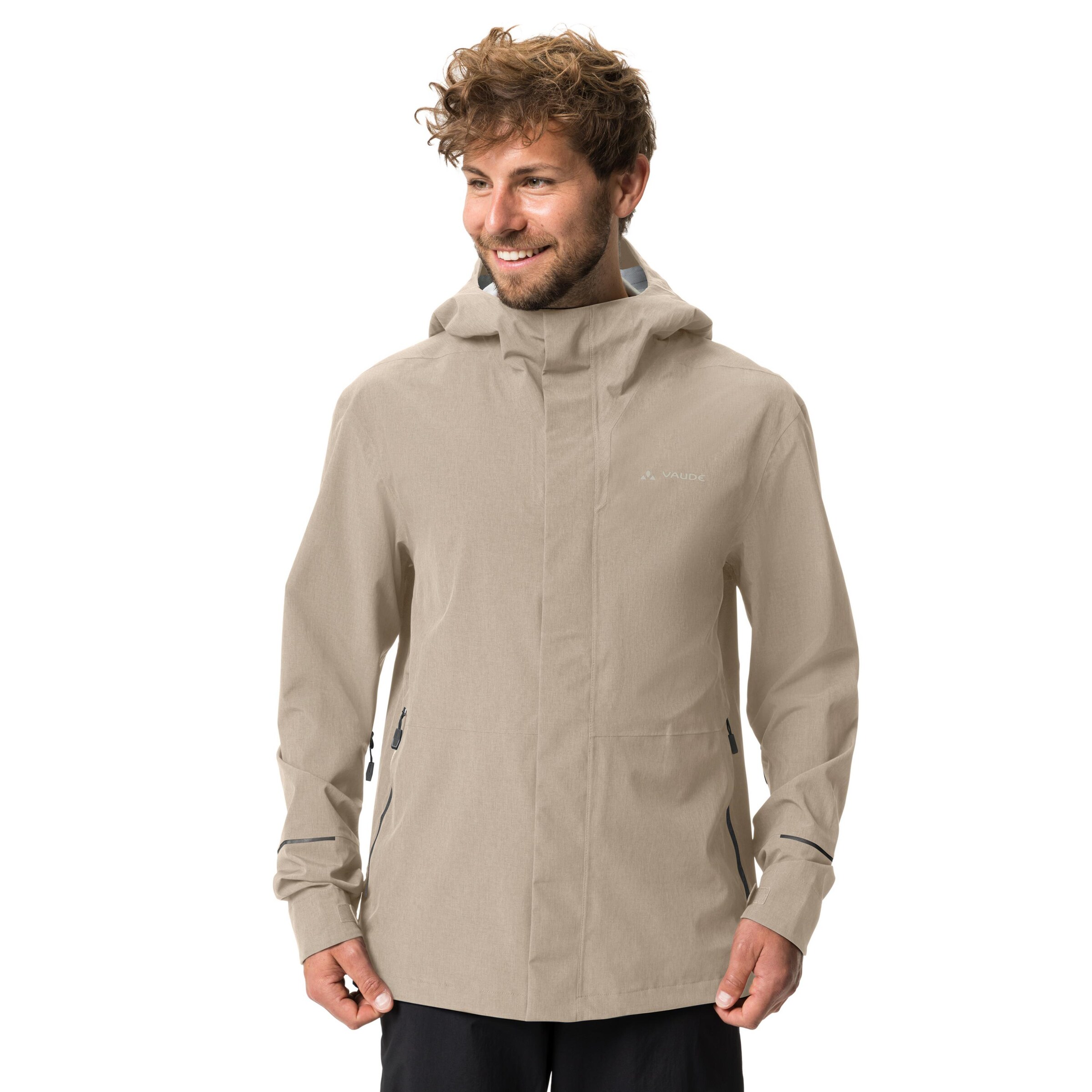 VAUDE Sports jacket 'Yaras' in Beige: front