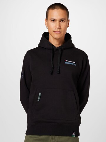 Champion Authentic Athletic Apparel Sweatshirt i svart: framsida