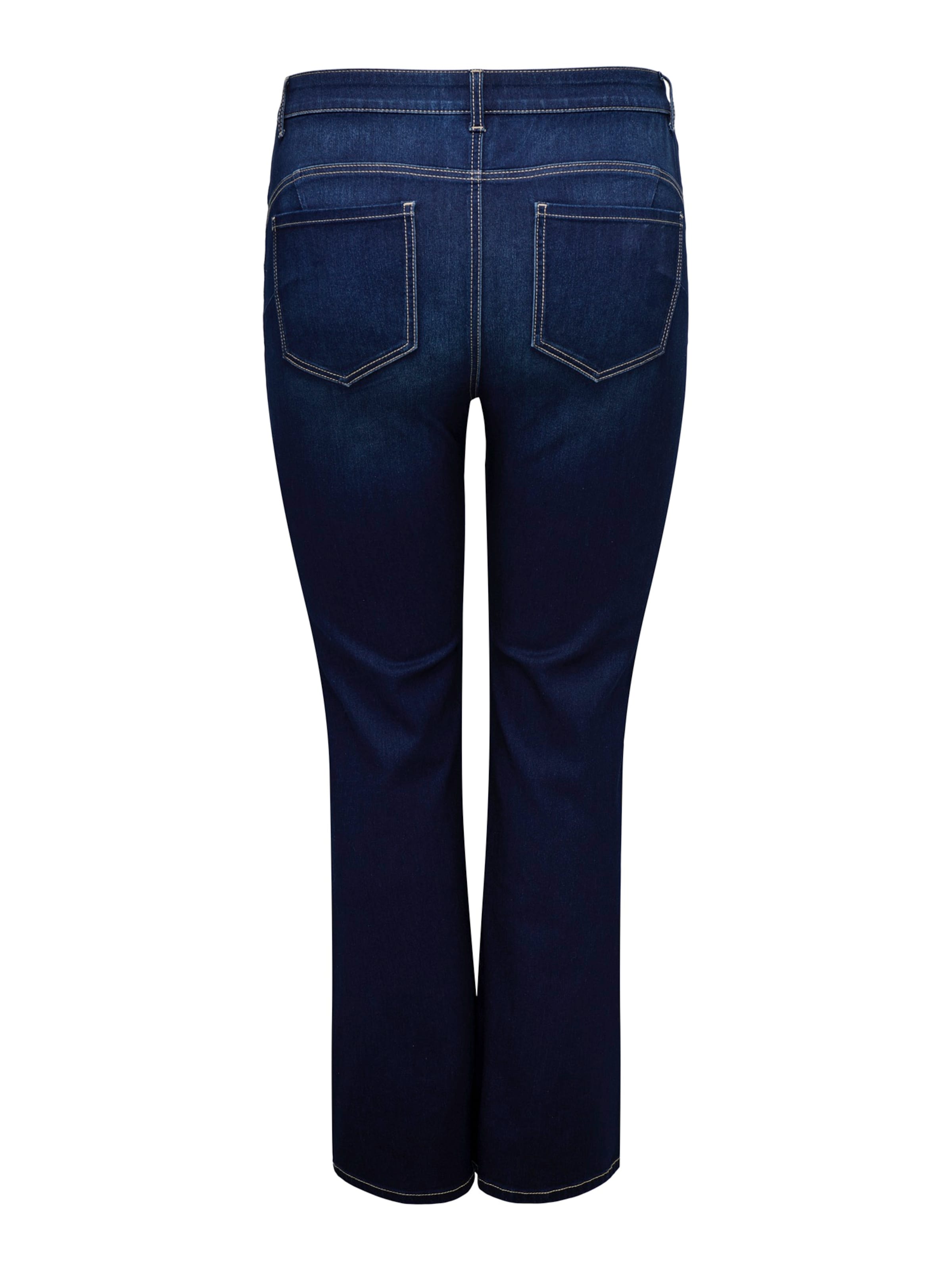 ONLY Carmakoma - Acampanado Vaquero 'CARAugusta' en azul