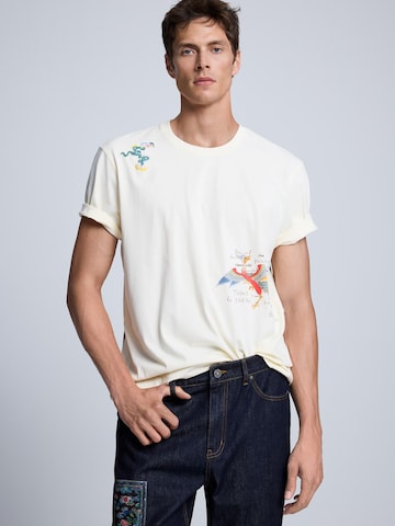 bēšs Desigual T-Krekls: no priekšpuses