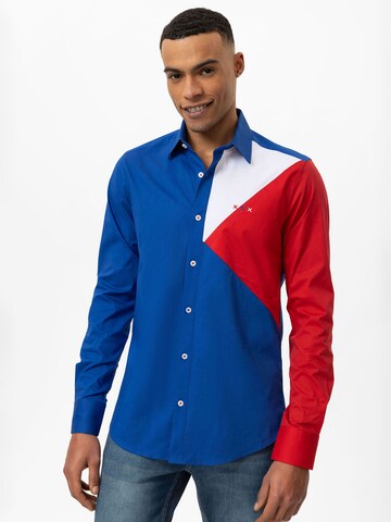 By Diess Collection Regular fit Button Up Shirt in Blue