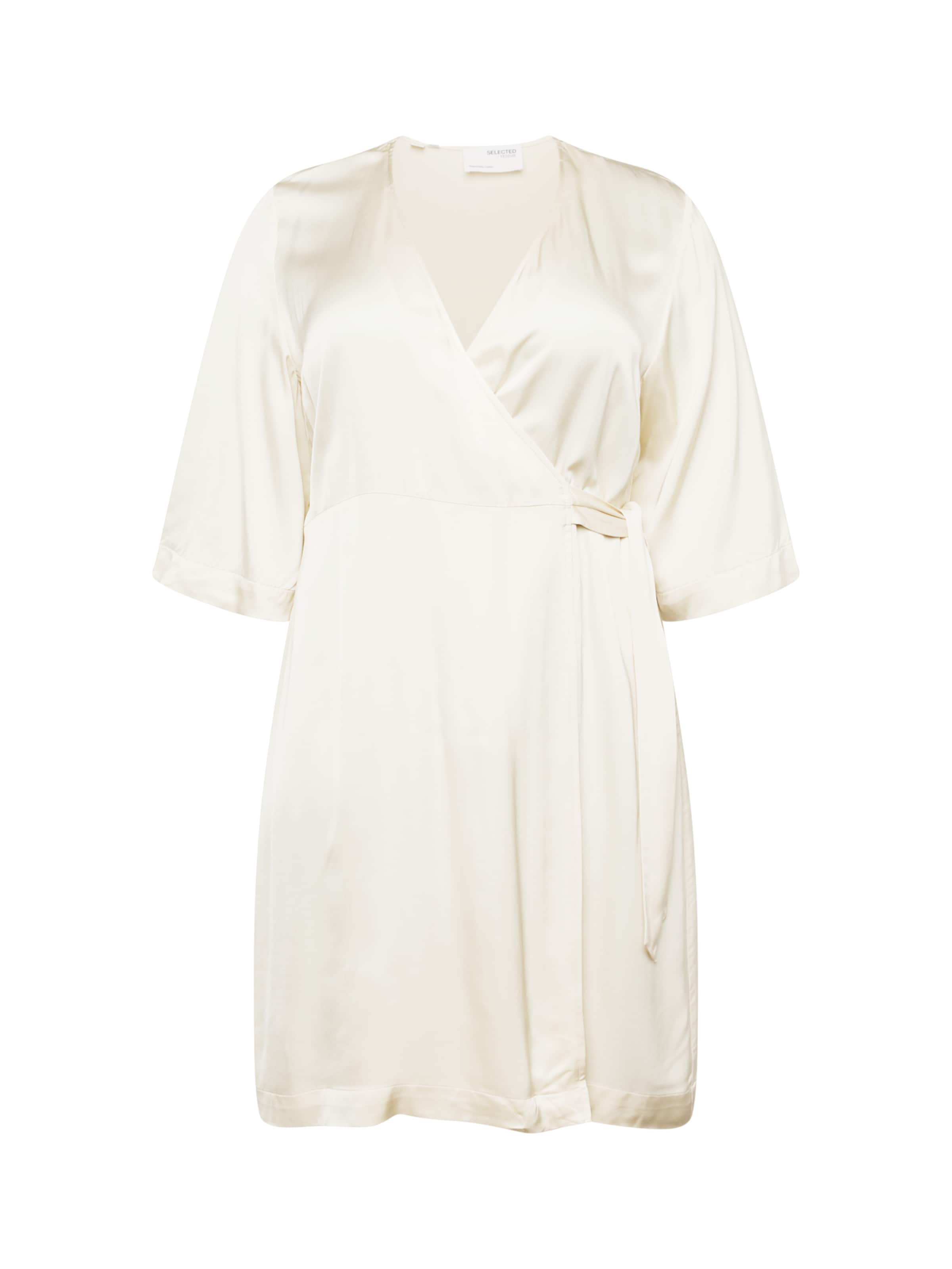 Selected Femme Curve Kjole 'FRANZISKA' i beige: forside