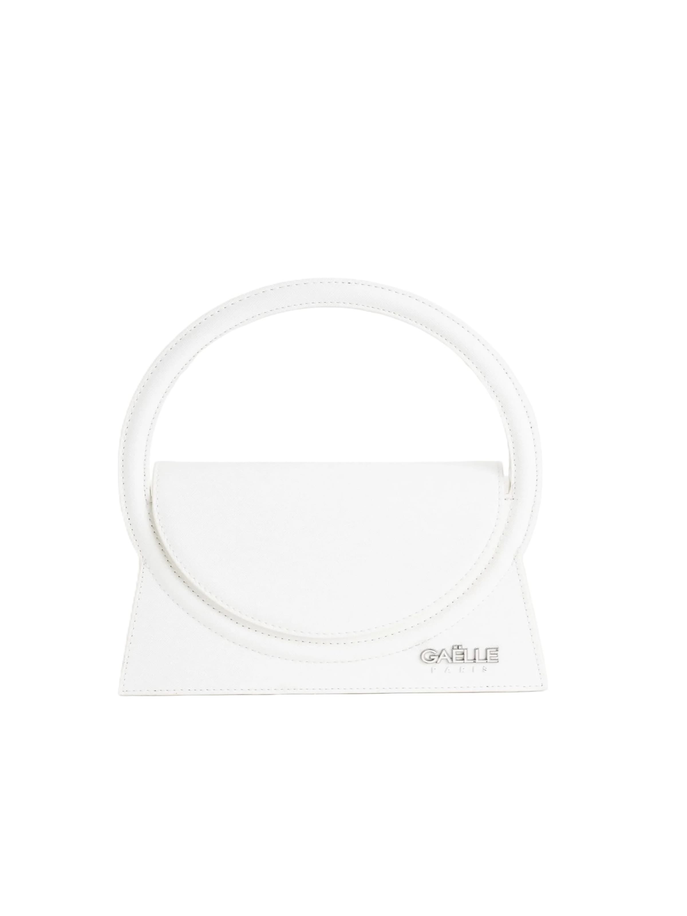 Borsa a mano 'GAACW03143' di Gaelle Paris in bianco: frontale