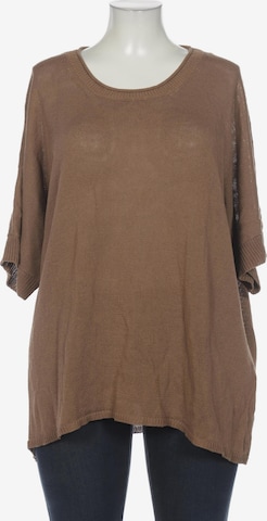 Marina Rinaldi Sweater & Cardigan in XXL in Brown: front