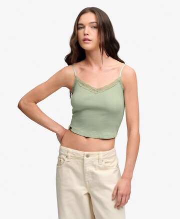 Superdry & Co Top 'Essential' in Grün: Vorderseite