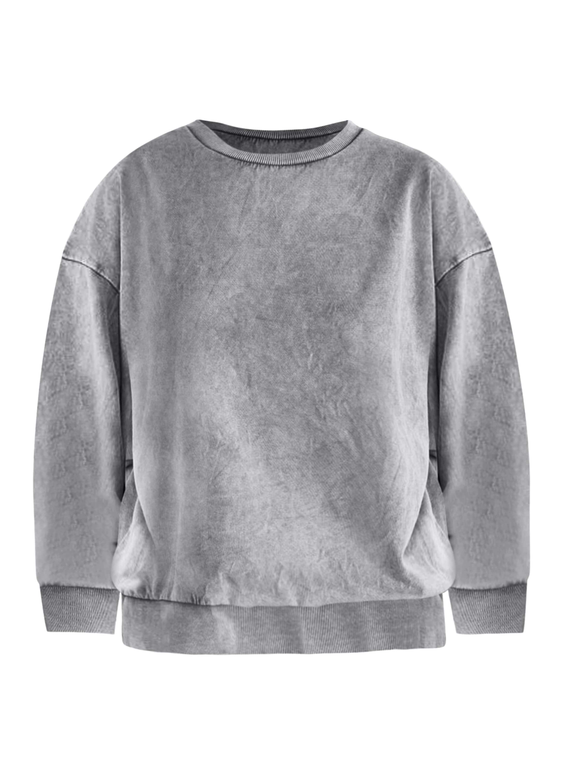 No Matter What Sweater in Grey: front