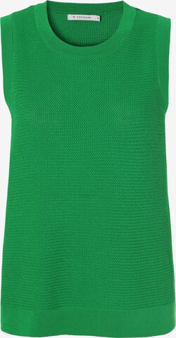 TATUUM Pletená vesta 'FAYA' – zelená: přední strana