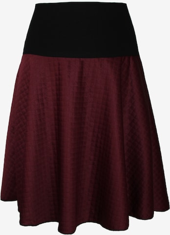 dunkle design Skirt 'A-Linie Jacquard' in Red: front