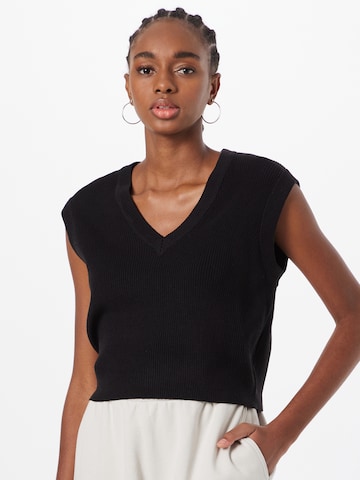 Urban Classics Knitted top in Black: front