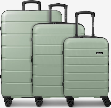 Saxoline Suitcase set 'Miami' in Green: front