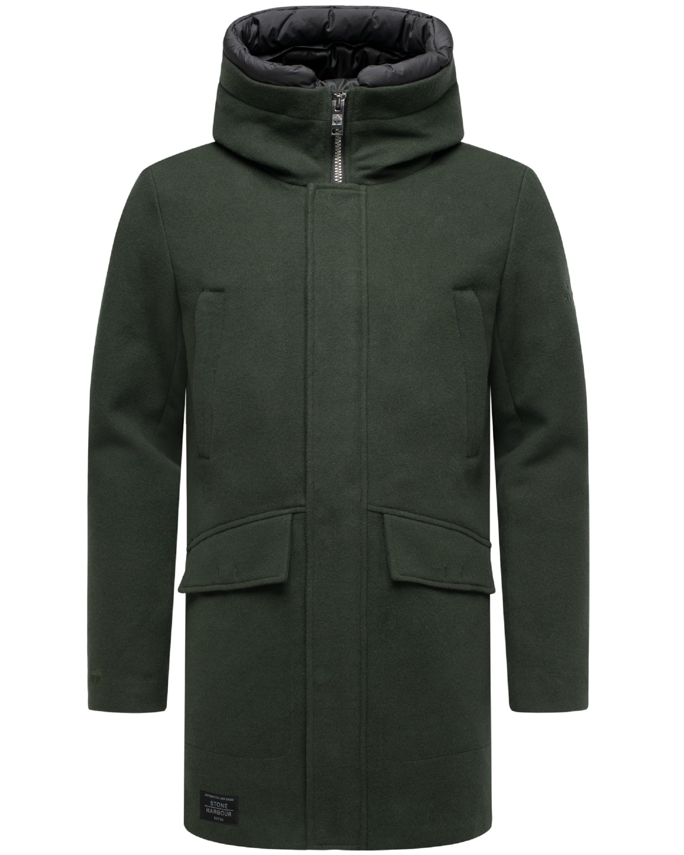 STONE HARBOUR - Abrigo de invierno 'Fenroos' en verde: frente