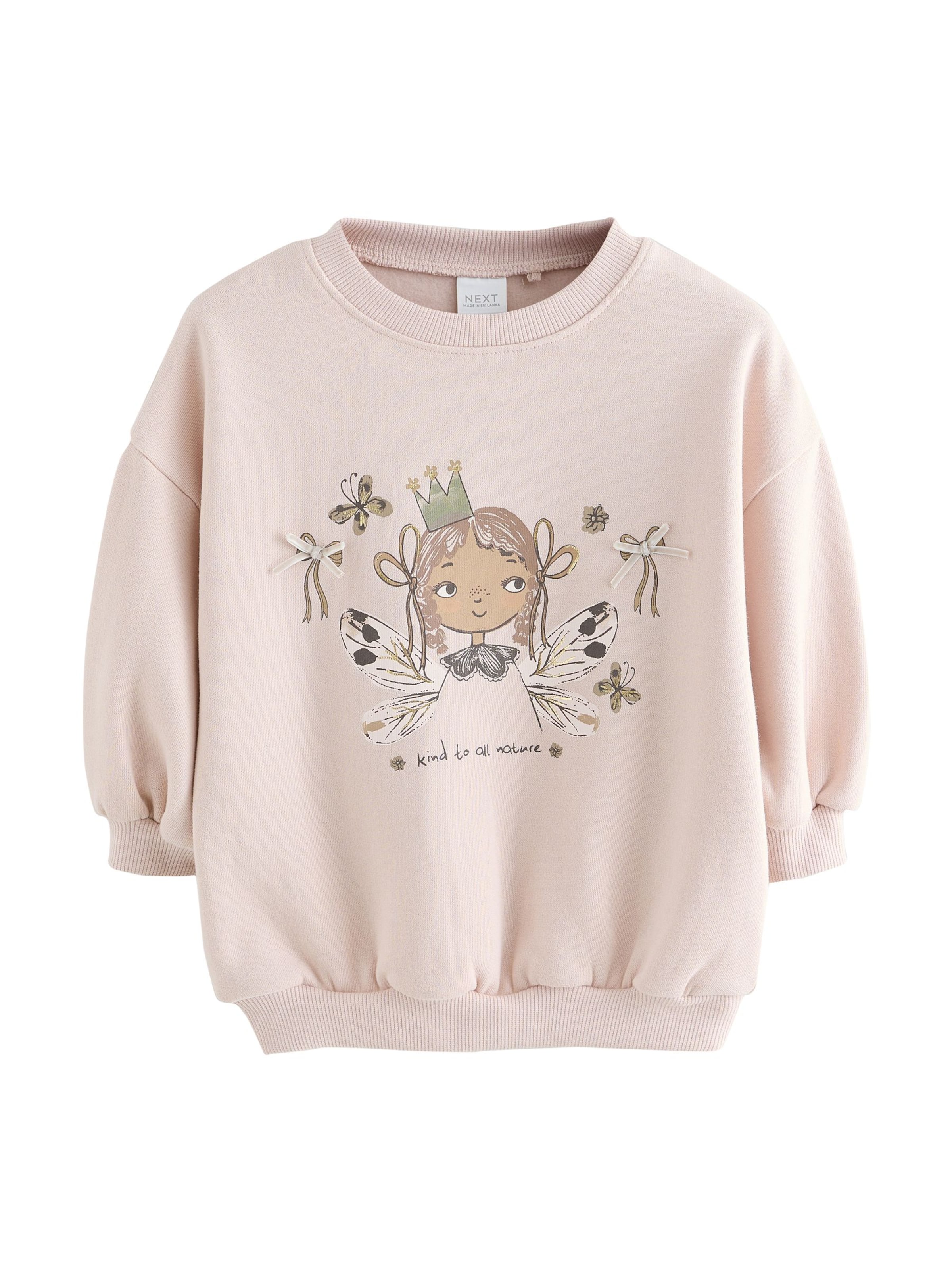 Next Mikina – pink: přední strana