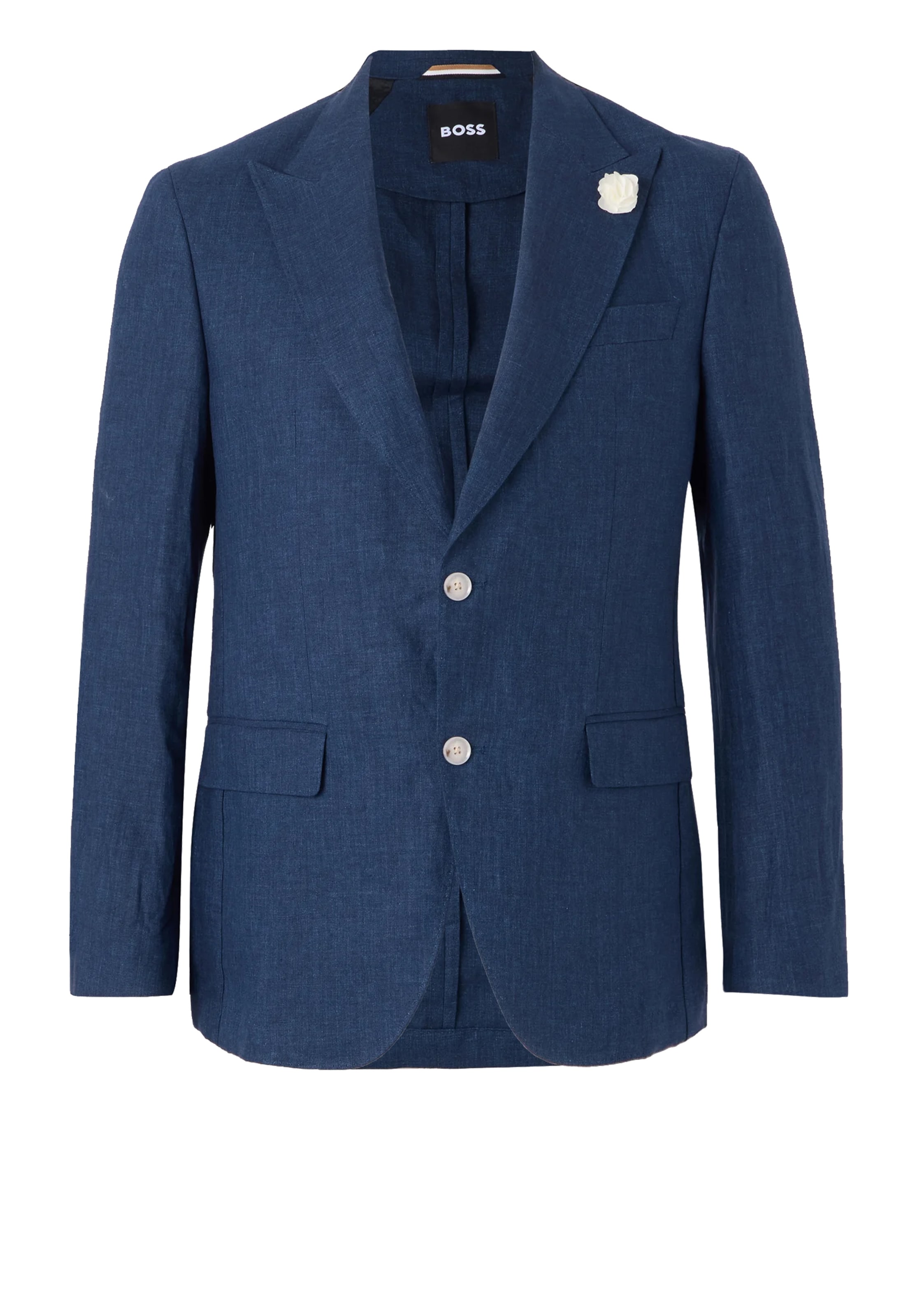 BOSS Slim Fit Sakko 'C-Huge-Peak' in Blau: Vorderseite