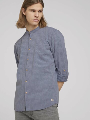 TOM TAILOR DENIM Regular fit Button Up Shirt in Blue