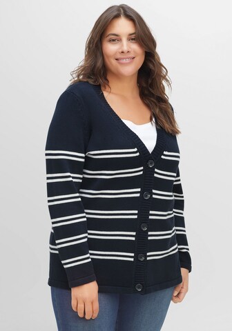 Cardigan SHEEGO en bleu : devant