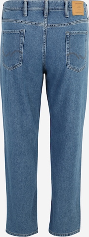 Jack & Jones Plus جينز واسع جينز 'Chris' بلون أزرق