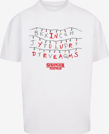 T-Shirt 'Stranger Things In Your Dreams Netflix TV Series' F4NT4STIC en blanc : devant