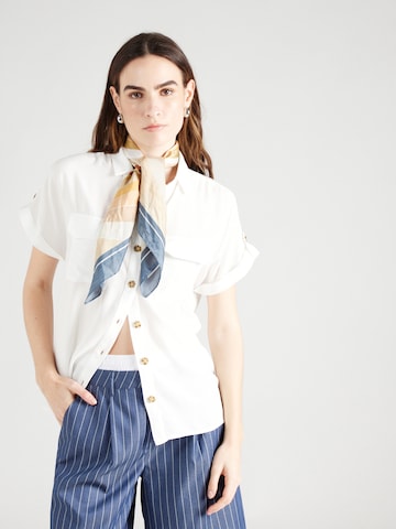 VERO MODA - Blusa 'BUMPY' en blanco: frente