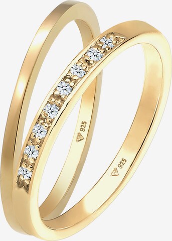 Elli DIAMONDS Ring Bandring, Ring Set in Gold: predná strana