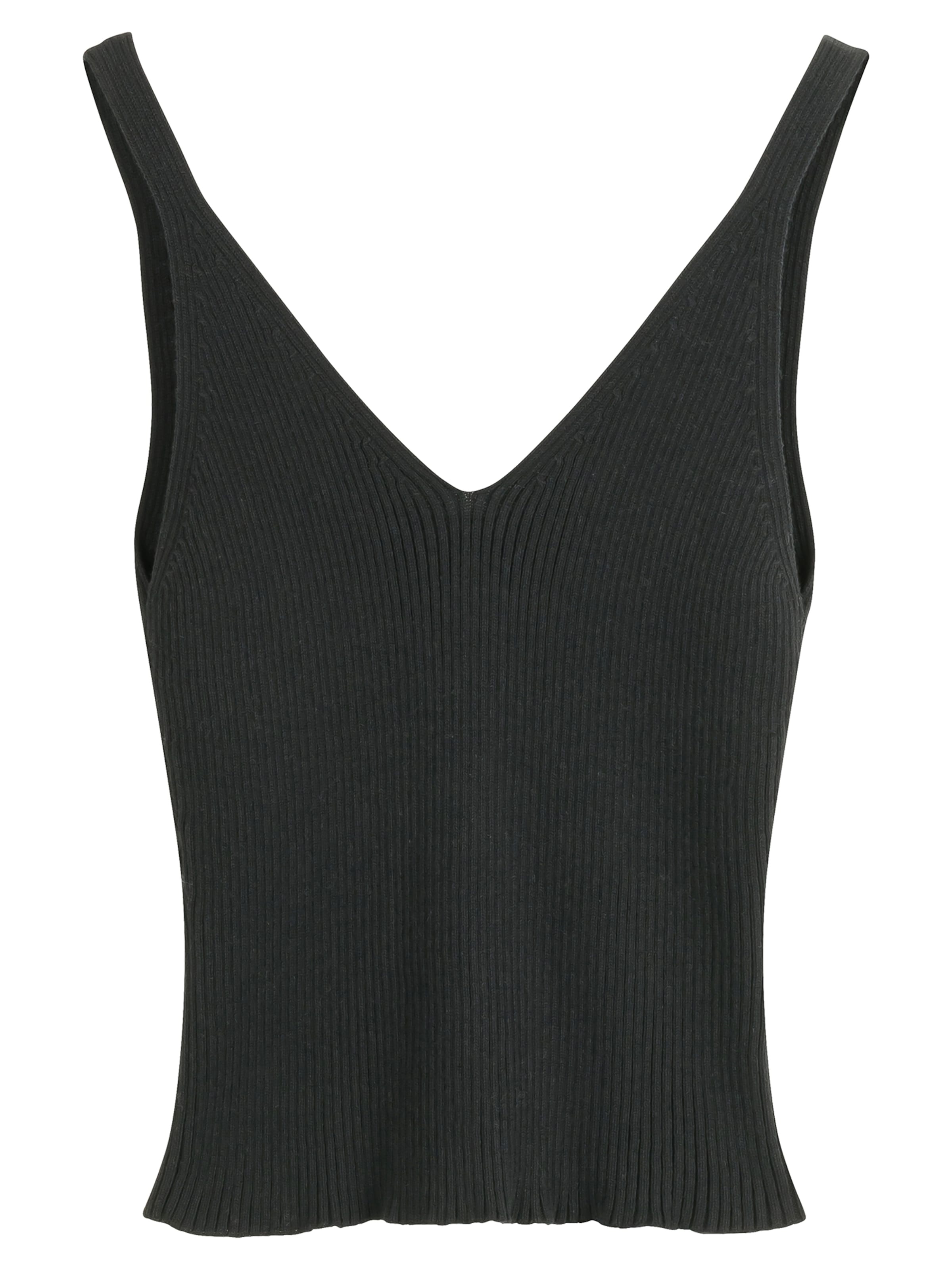 MELA Πλεκτό τοπ 'RHADA' σε μαύρο: μπροστά